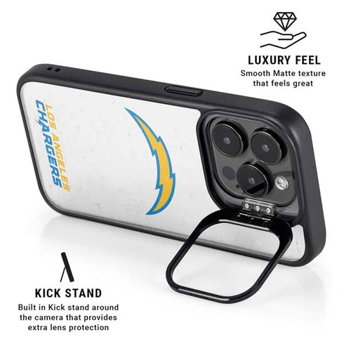 NFL Los Angeles Chargers Distressed iPhone 15 Pro Kickstand Case