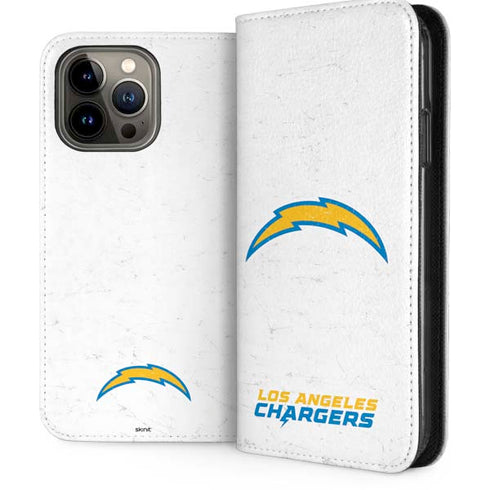 NFL Los Angeles Chargers Distressed iPhone 15 Pro Max Folio Case