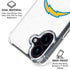 NFL Los Angeles Chargers Distressed iPhone 16 Clear Case