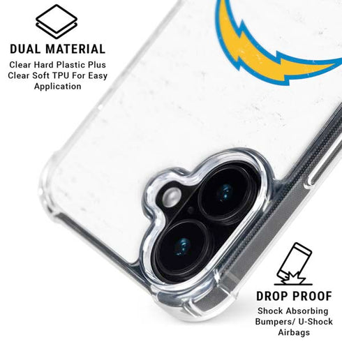 NFL Los Angeles Chargers Distressed iPhone 16 MagSafe Case