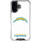 NFL Los Angeles Chargers Distressed iPhone 16 Plus Clear Case