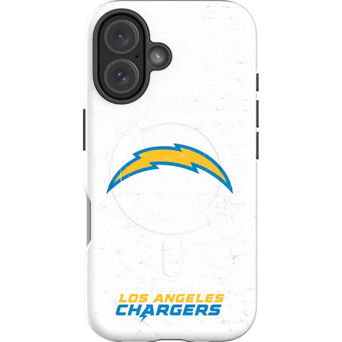 NFL Los Angeles Chargers Distressed iPhone 16 Plus Magsafe Impact Case