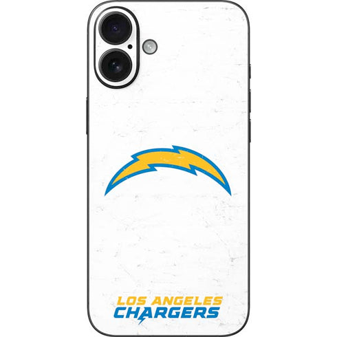 NFL Los Angeles Chargers Distressed iPhone 16 Plus Skin