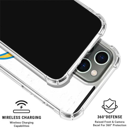 NFL Los Angeles Chargers Distressed iPhone 16 Pro Clear Case