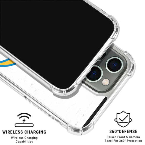 NFL Los Angeles Chargers Distressed iPhone 16 Pro Max Clear Case
