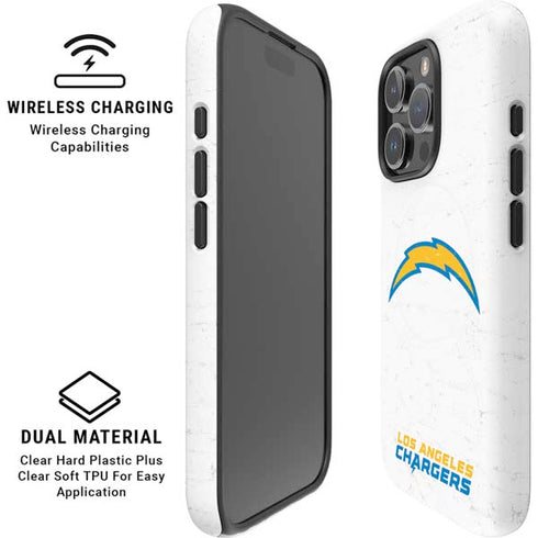 NFL Los Angeles Chargers Distressed iPhone 16 Pro Max Magsafe Impact Case