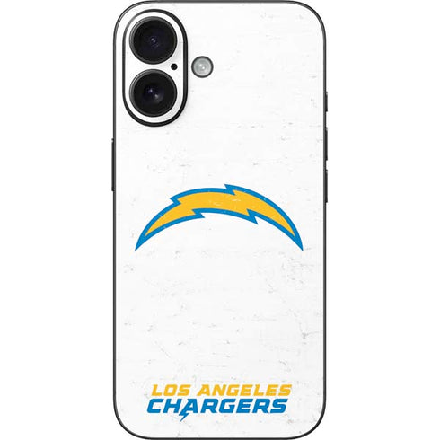 NFL Los Angeles Chargers Distressed iPhone 16 Skin