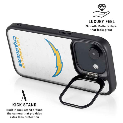 NFL Los Angeles Chargers Distressed iPhone 16e Kickstand Case