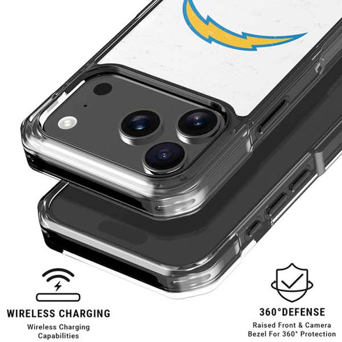NFL Los Angeles Chargers Distressed iPhone 18 Pro Clear Case