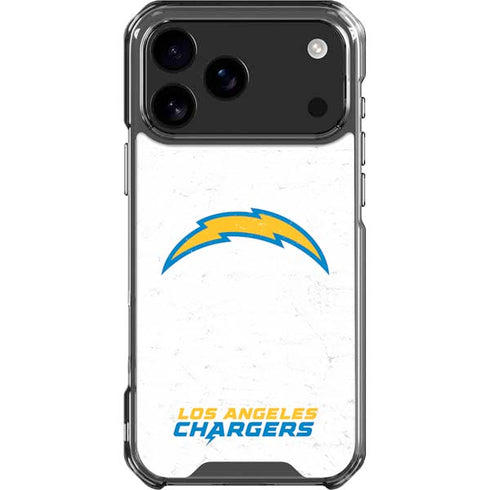 NFL Los Angeles Chargers Distressed iPhone 18 Pro Max Clear Case