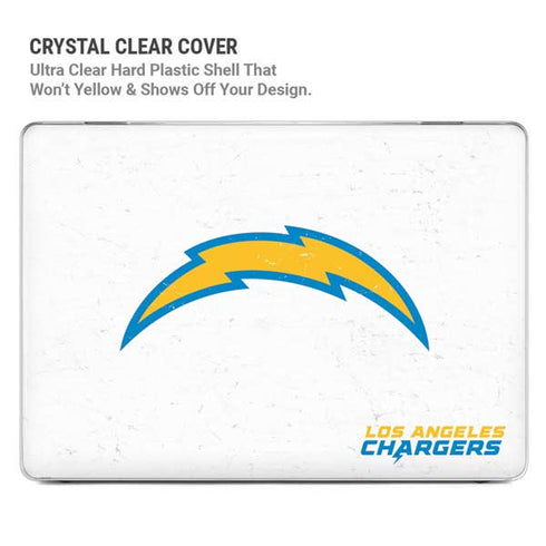 NFL Los Angeles Chargers Distressed MacBook Pro 14in (2021-24) Case plus Skin