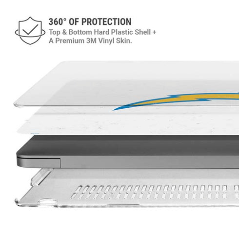 NFL Los Angeles Chargers Distressed MacBook Cases