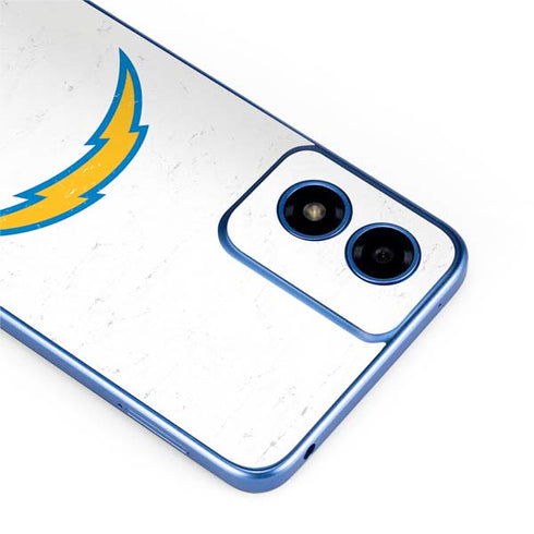 NFL Los Angeles Chargers Distressed Moto G Play 4G (2024) Skin