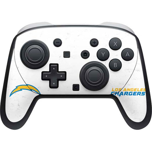 NFL Los Angeles Chargers Distressed Nintendo Switch 2 (2025) Pro Controller Skin
