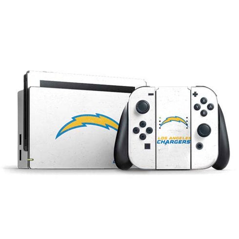 NFL Los Angeles Chargers Distressed Nintendo Skins