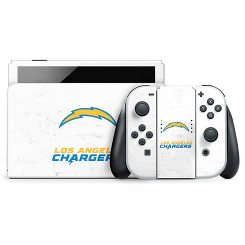 NFL Los Angeles Chargers Distressed Nintendo Skins