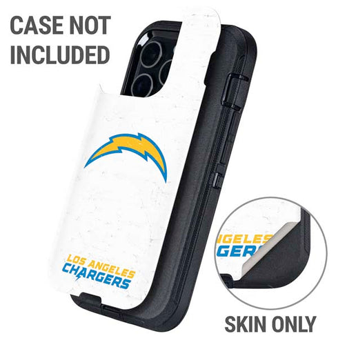 NFL Los Angeles Chargers Distressed Otterbox Defender iPhone Skin