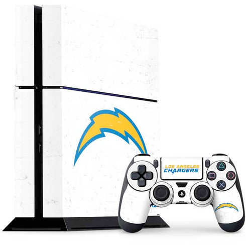 NFL Los Angeles Chargers Distressed PlayStation PS4 Skins