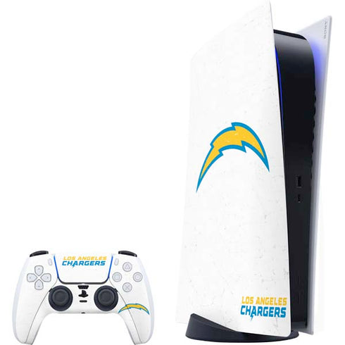 NFL Los Angeles Chargers Distressed PlayStation PS5 Skins