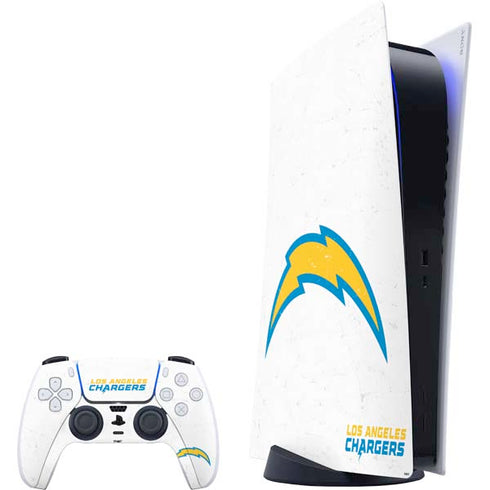 NFL Los Angeles Chargers Distressed PlayStation PS5 Skins