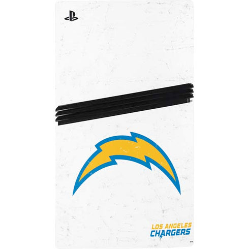 NFL Los Angeles Chargers Distressed PS5 Pro Console Skin
