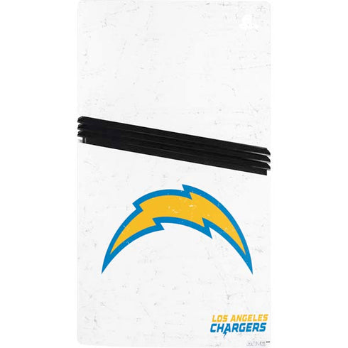 NFL Los Angeles Chargers Distressed PS5 Pro Console Skin