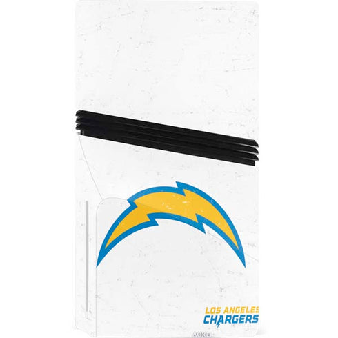 NFL Los Angeles Chargers Distressed PS5 Pro Disk Console Skin