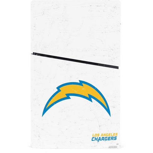 NFL Los Angeles Chargers Distressed PS5 Slim Digital Edition Console Skin