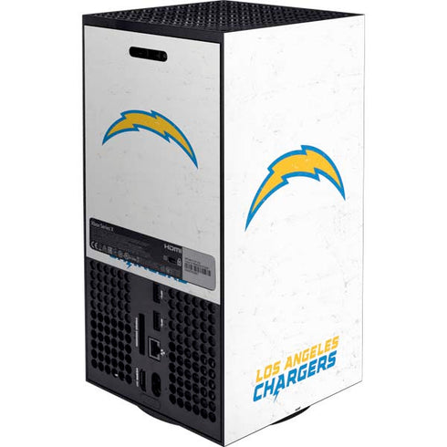 NFL Los Angeles Chargers Distressed XBox Series X Digital Edition Bundle Skin
