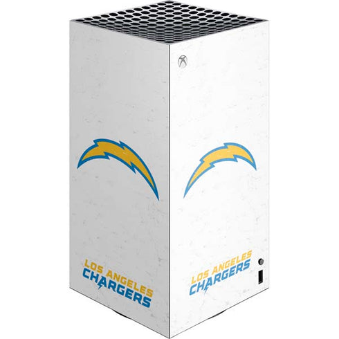NFL Los Angeles Chargers Distressed XBox Series X Digital Edition Console Skin