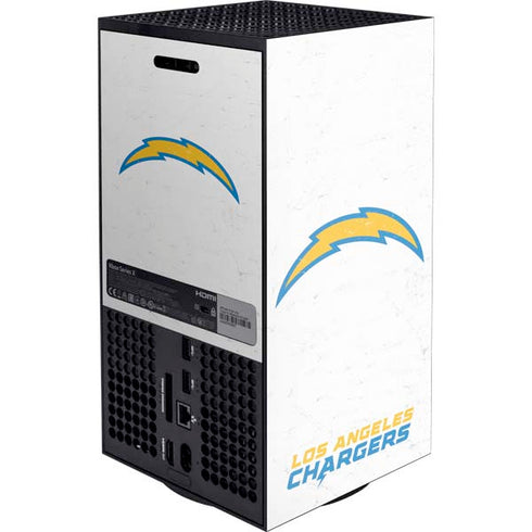 NFL Los Angeles Chargers Distressed XBox Series X Digital Edition Console Skin