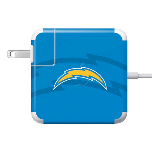 NFL Los Angeles Chargers Double Vision 85W Power Adapter (15 and 17 inch MacBook Pro Charger) Skin