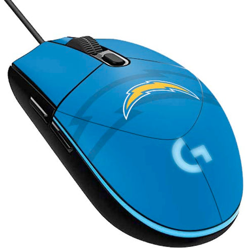 NFL Los Angeles Chargers Double Vision G203 Prodigy RGB Wired Gaming Mouse Skin