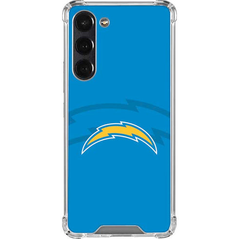 NFL Los Angeles Chargers Double Vision Galaxy S24 FE Clear Case