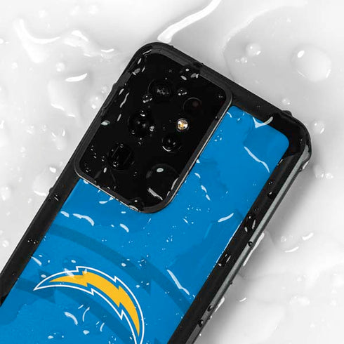 NFL Los Angeles Chargers Double Vision Galaxy S24 Ultra Waterproof Case