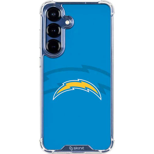 NFL Los Angeles Chargers Double Vision Galaxy S25 Clear Case