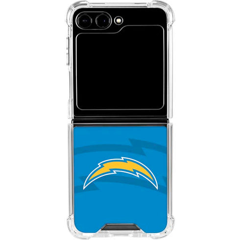 NFL Los Angeles Chargers Double Vision Galaxy Z Flip6 Clear Case