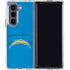 NFL Los Angeles Chargers Double Vision Galaxy Z Fold5 5G Clear Case
