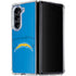 NFL Los Angeles Chargers Double Vision Galaxy Z Fold5 5G Clear Case