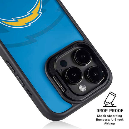 NFL Los Angeles Chargers Double Vision iPhone 15 Pro Max Kickstand Case