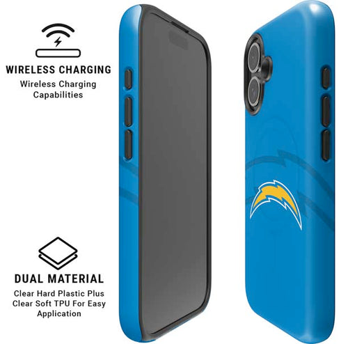 NFL Los Angeles Chargers Double Vision iPhone 16 Magsafe Impact Case