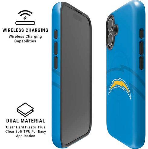 NFL Los Angeles Chargers Double Vision iPhone 16 Plus Magsafe Impact Case