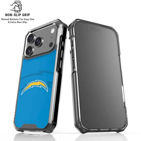 NFL Los Angeles Chargers Double Vision iPhone 18 Pro Clear Case