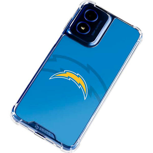 NFL Los Angeles Chargers Double Vision Moto G 5G (2024) Clear Case