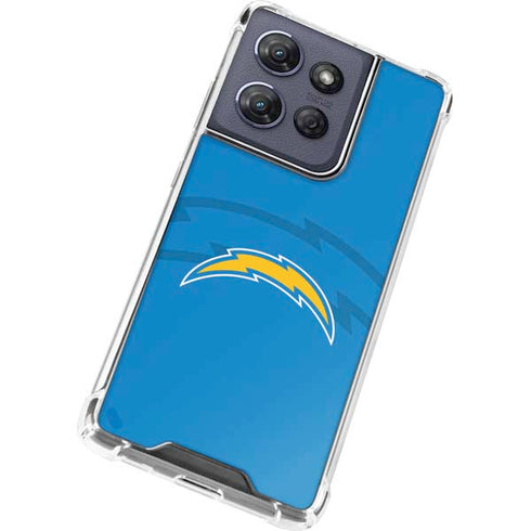 NFL Los Angeles Chargers Double Vision Moto G Play 5G (2025) Clear Case