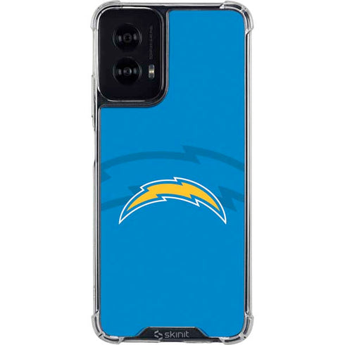 NFL Los Angeles Chargers Double Vision Moto G Power 5G (2024) Clear Case