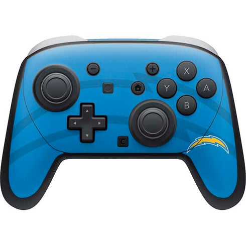 NFL Los Angeles Chargers Double Vision Nintendo Switch 2 (2025) Pro Controller Skin