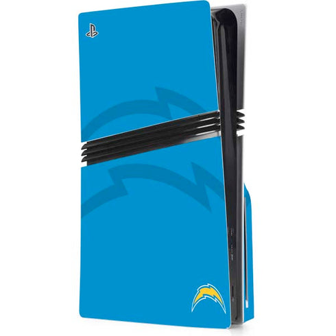 NFL Los Angeles Chargers Double Vision PS5 Pro Disk Console Skin