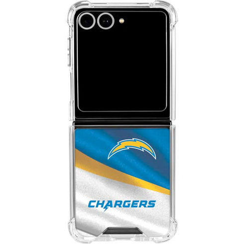 NFL Los Angeles Chargers Galaxy Z Flip7 Clear Case