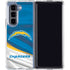 NFL Los Angeles Chargers Galaxy Z Fold5 5G Clear Case